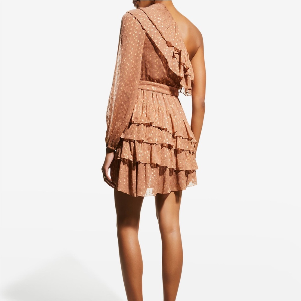 ROCOCO SAND Aine One Shoulder Belted Mini Dress - Picture 6 of 10